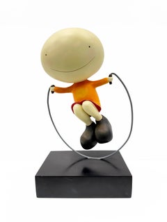 Skipping (cast resin sculpture)