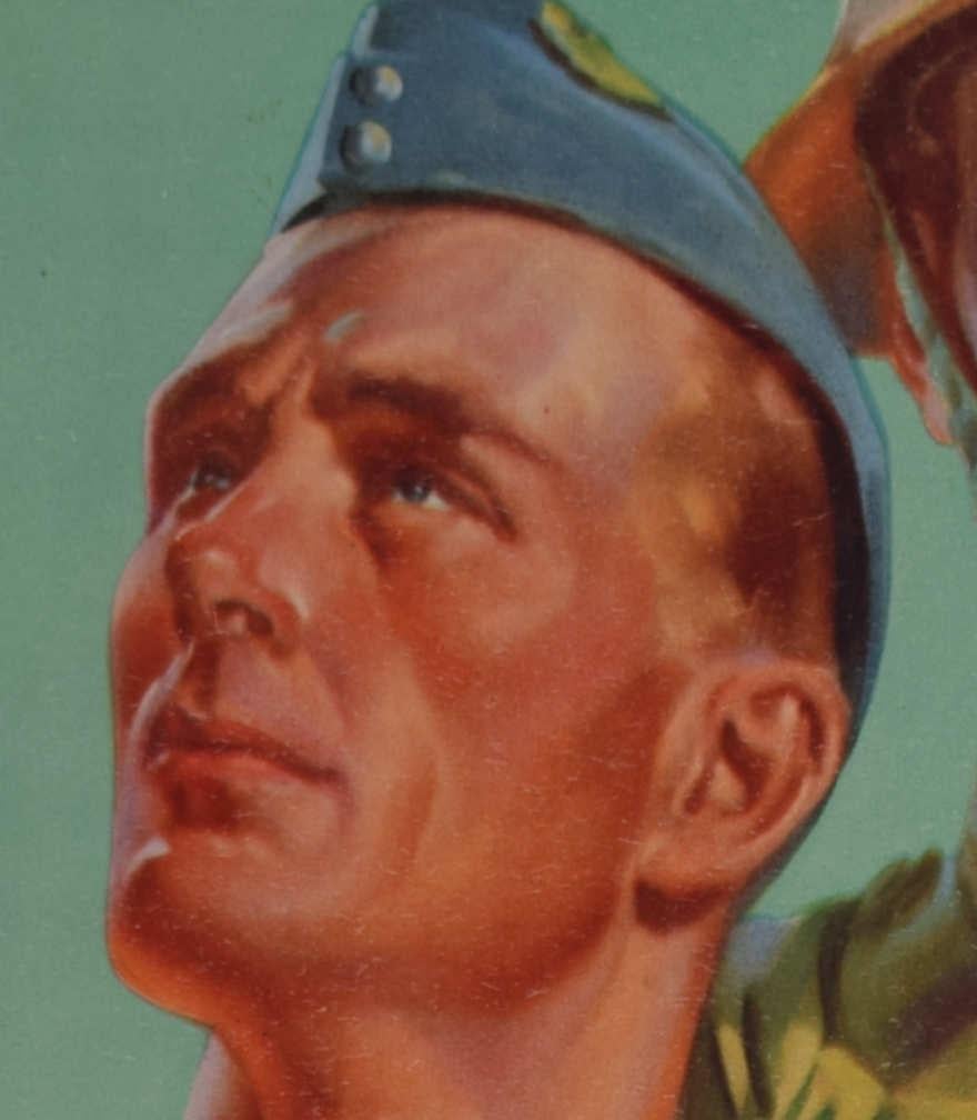 Back Up the Fighting Forces, cartel original de época - Print Moderno de Mackinley