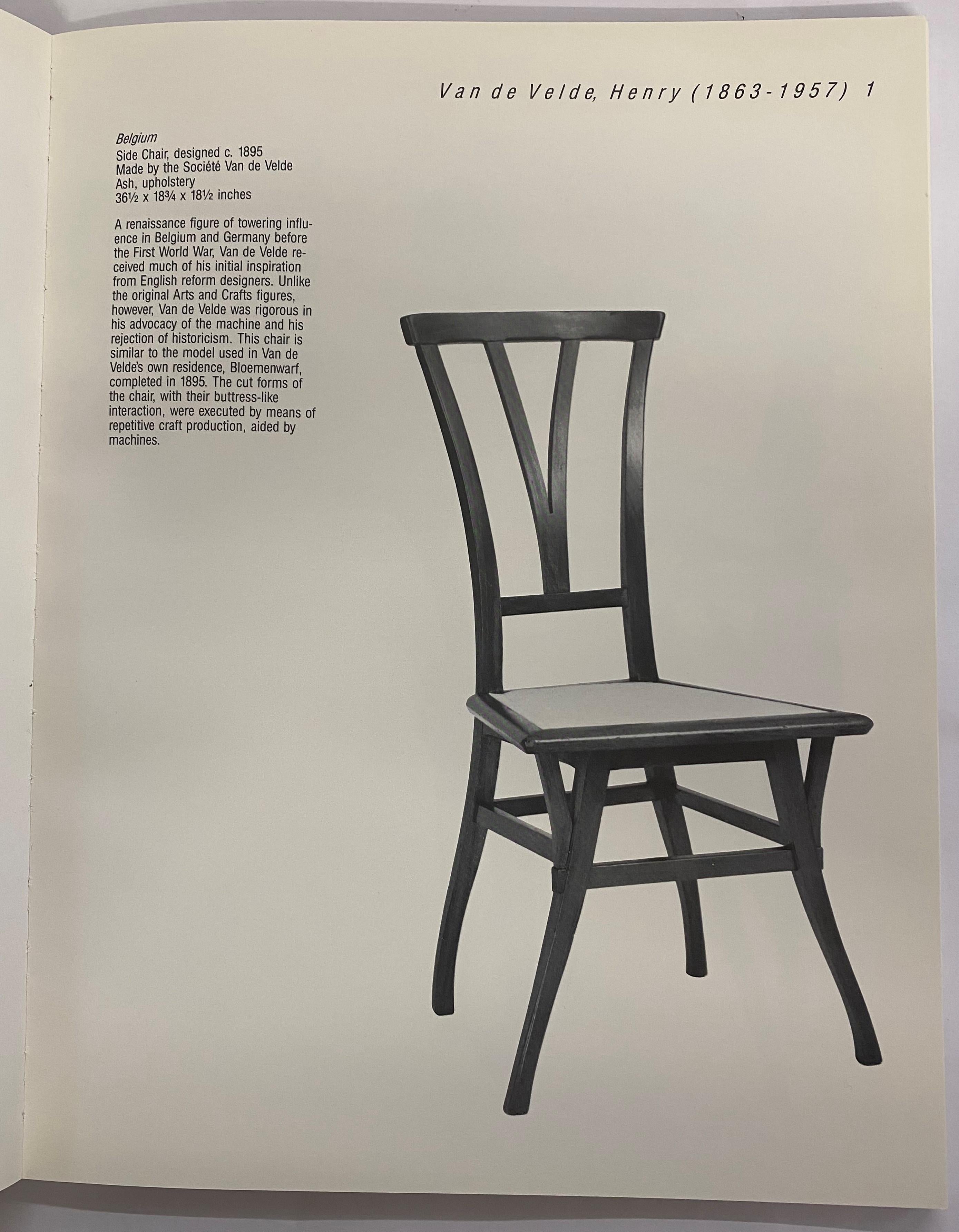 Mackintosh to Mollino: Fifty Years of Chair Design by Derek E. Ostergard (Book) In Good Condition For Sale In North Yorkshire, GB