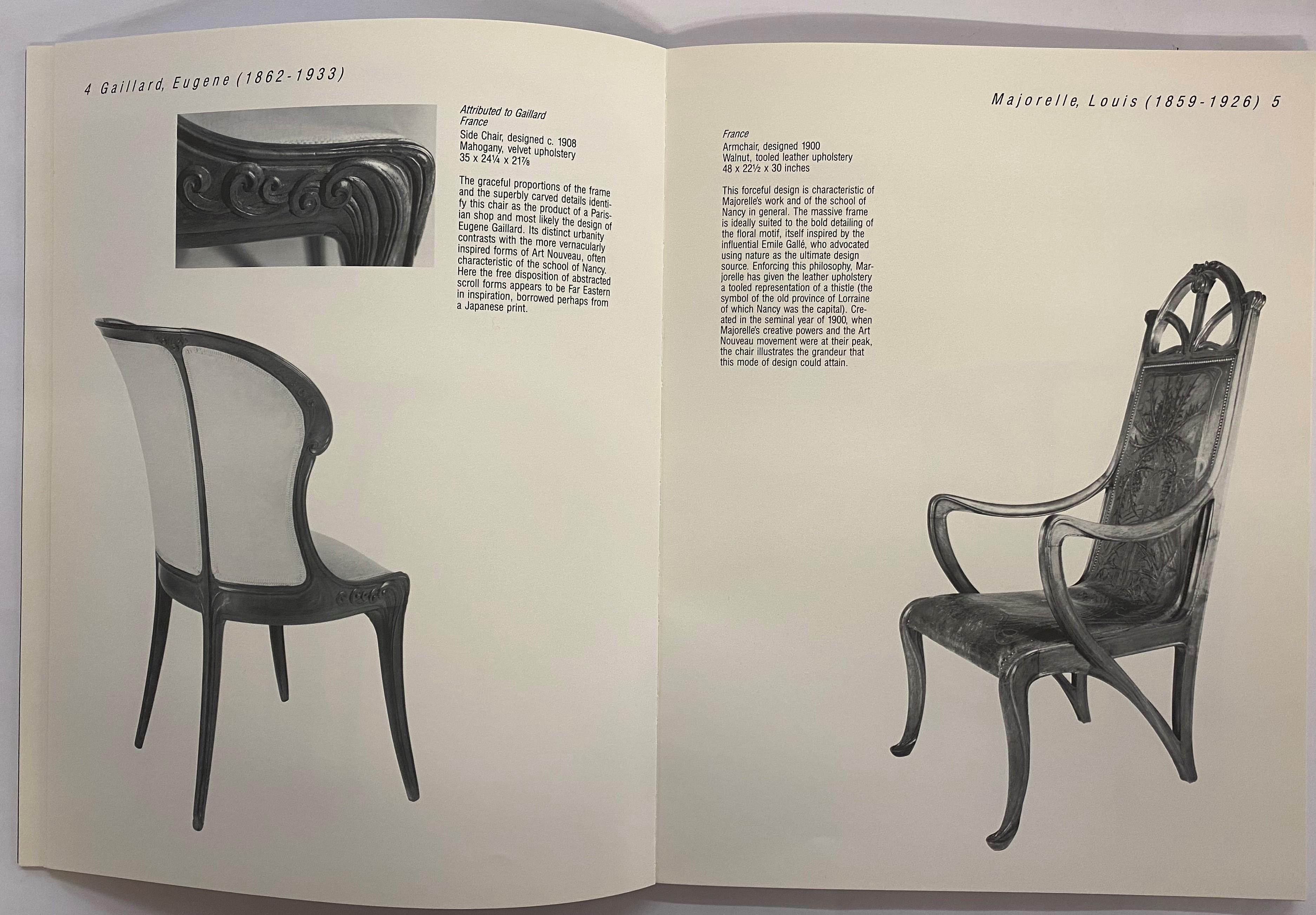 20th Century Mackintosh to Mollino: Fifty Years of Chair Design by Derek E. Ostergard (Book) For Sale