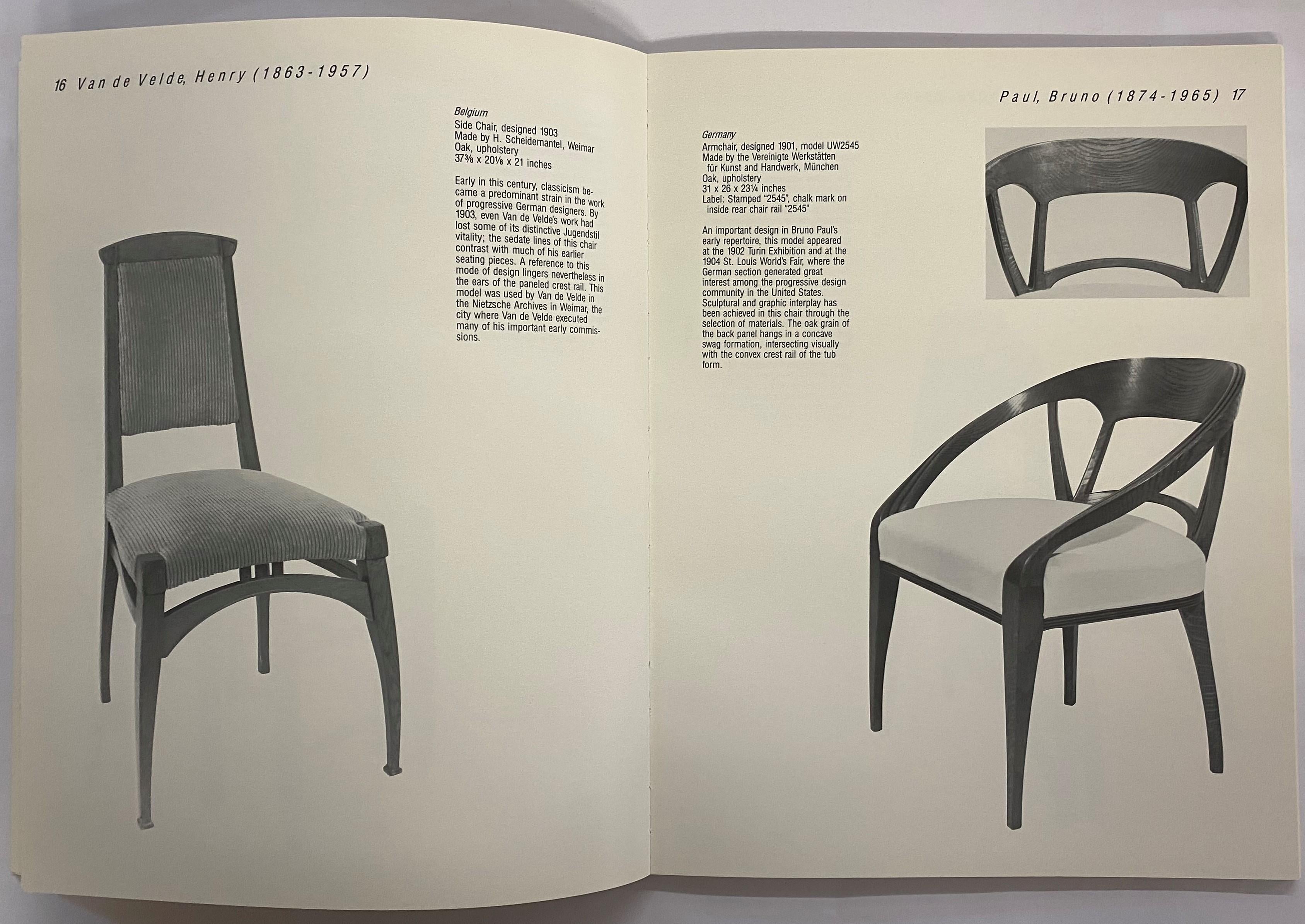 Mackintosh to Mollino: Fifty Years of Chair Design by Derek E. Ostergard (Book) For Sale 2