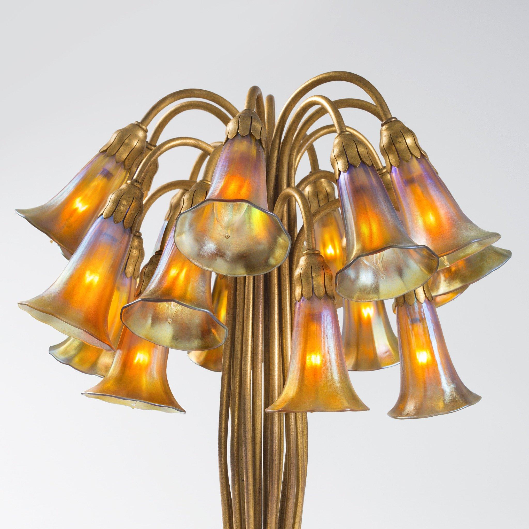 This Tiffany Studios New York glass and bronze 