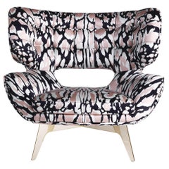 21st Century Maclaine Armchair in Fabric by Roberto Cavalli Home Interiors