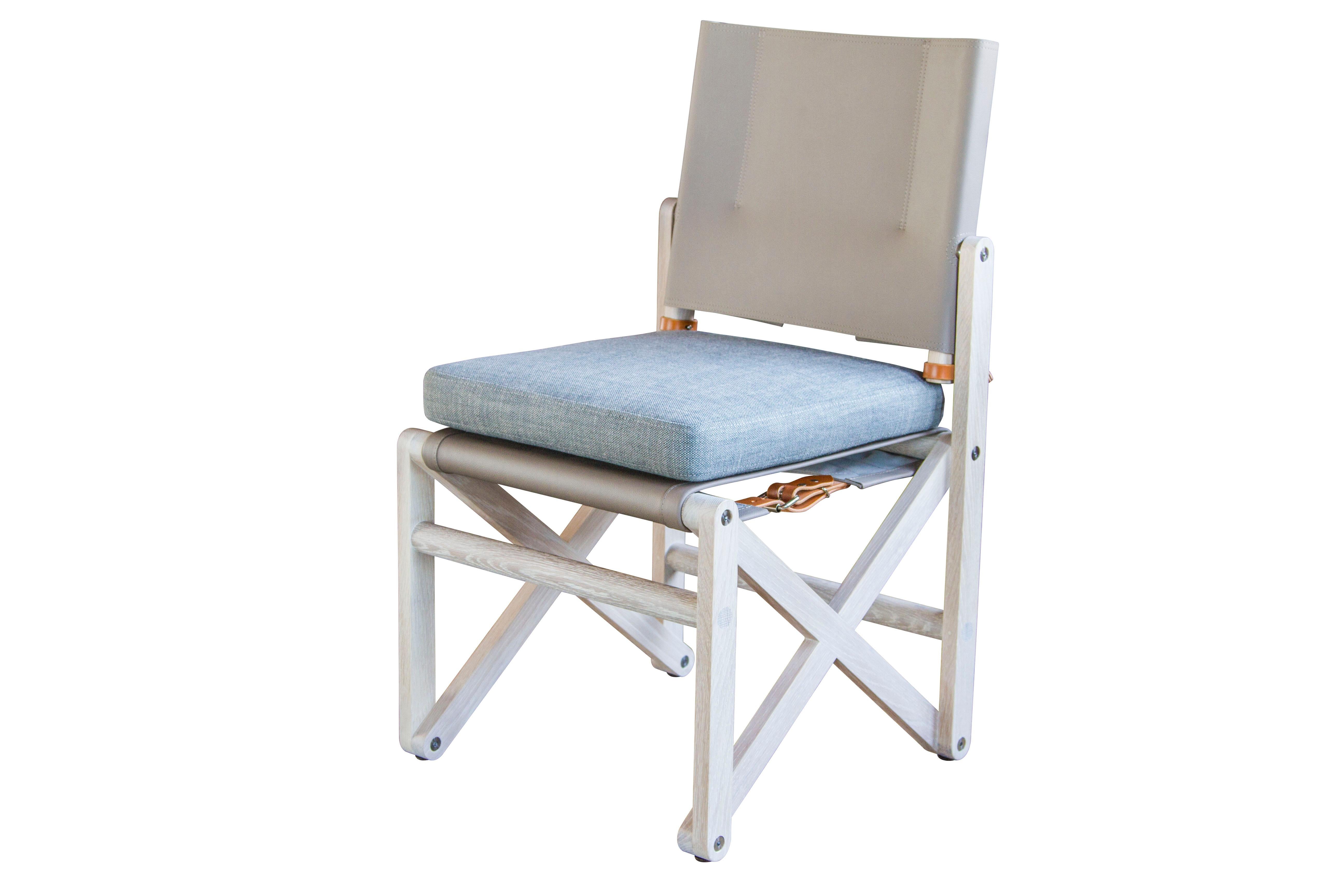 Modern MacLaren Dining Chair 02 in White Oak - handcrafted by Richard Wrightman Design