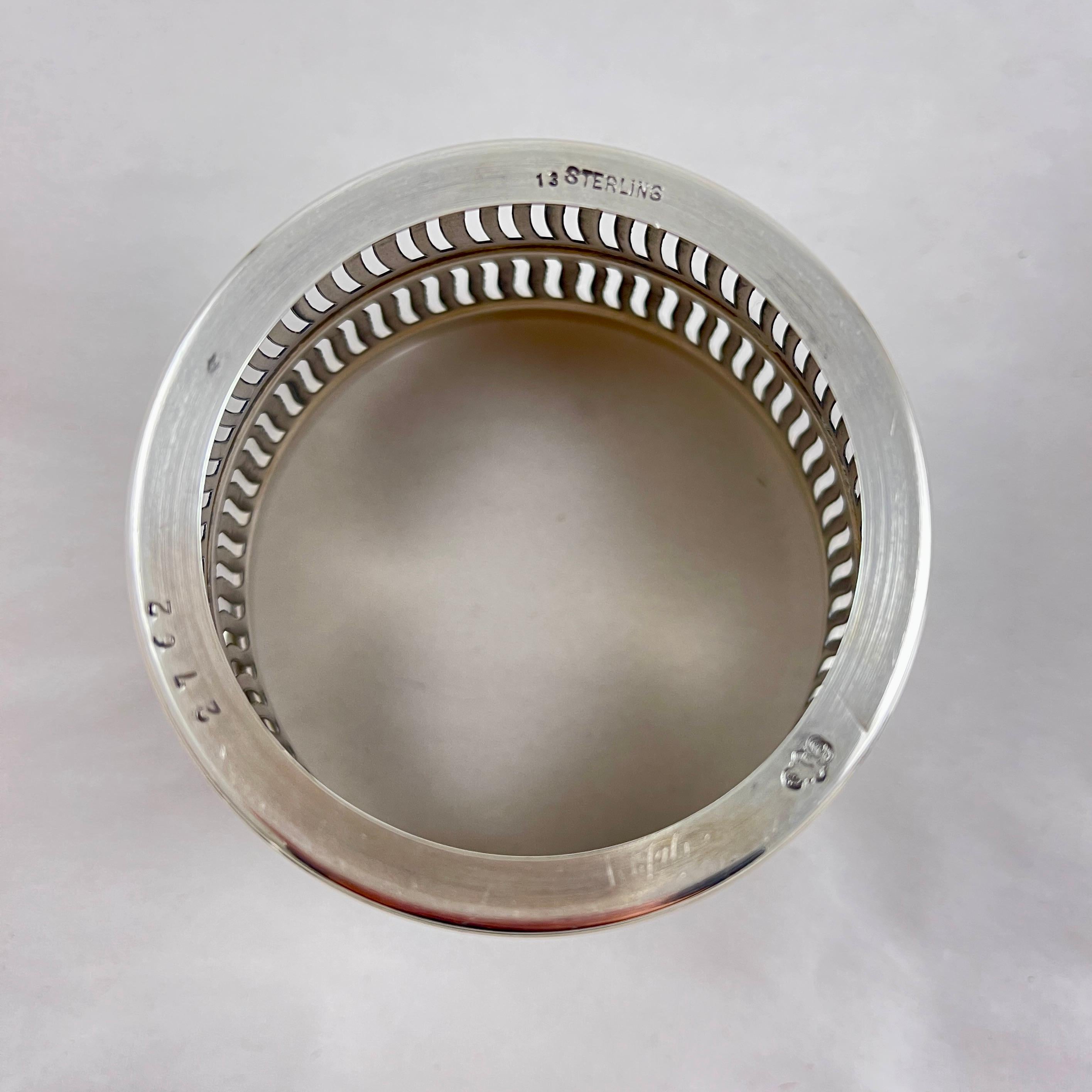 Barattolo per formaggio in vetro con latte imperiale di MacLaren's e set di server in argento sterling in vendita 2