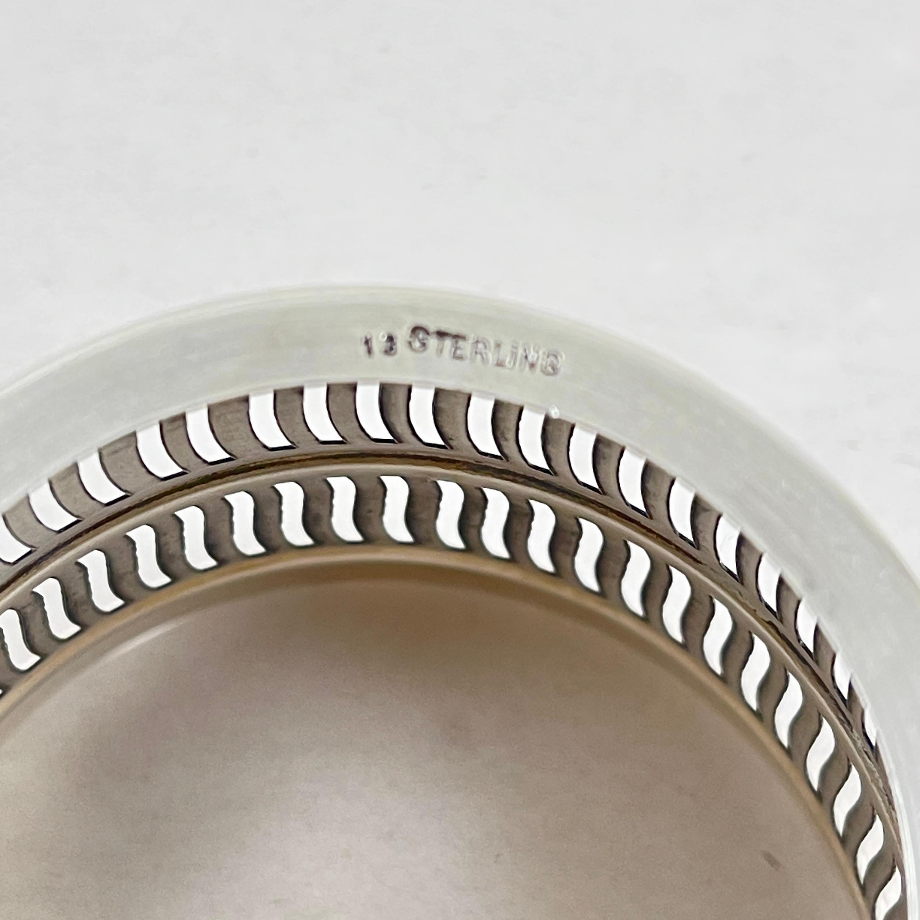 Barattolo per formaggio in vetro con latte imperiale di MacLaren's e set di server in argento sterling in vendita 5
