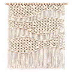 Macrame Wandbehang, Faserkunst-Wandteppich, EQUILIBRIUM von TAMAR SAMPLONIUS