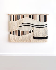 Macrame Wall Hanging, Fiber Art Tapestry, FLOW - dunes by TAMAR SAMPLONIUS
