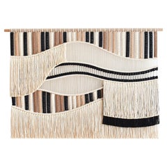 Macrame Wall Hanging, Fiber Art Tapestry, FLOW - dunes by TAMAR SAMPLONIUS