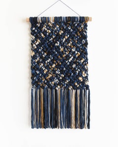 Macrame Wall Hanging, Fiber Art Tapestry Rope Art, PINGUIA#5  - TAMAR SAMPLONIUS