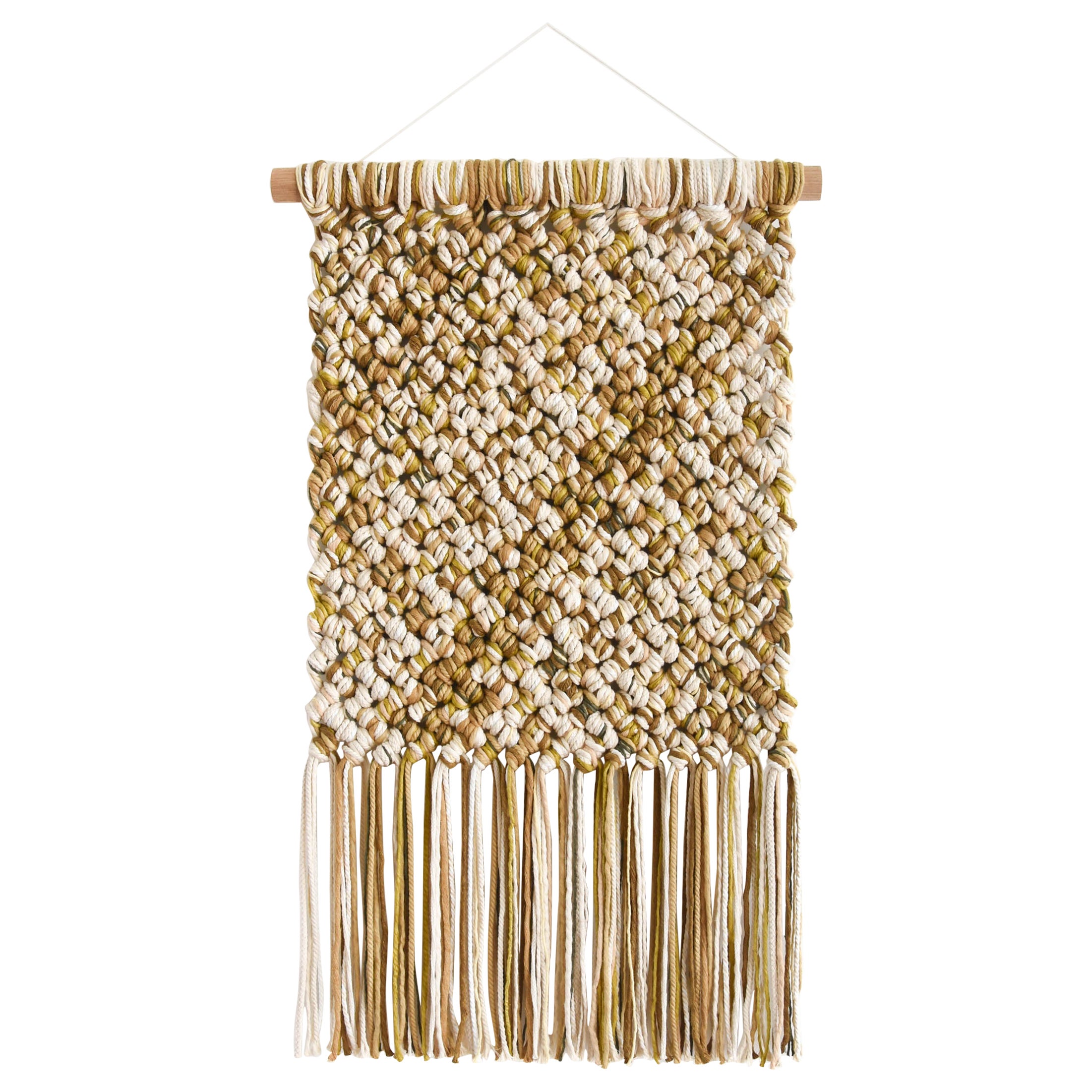 Macrame Wall Hanging, Fiber Art Tapestry Rope Art, PINGUIA#7  - TAMAR SAMPLONIUS