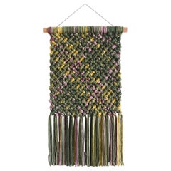 Macrame Wall Hanging, Fiber Art Tapestry Rope Art, PINGUIA#8  - TAMAR SAMPLONIUS