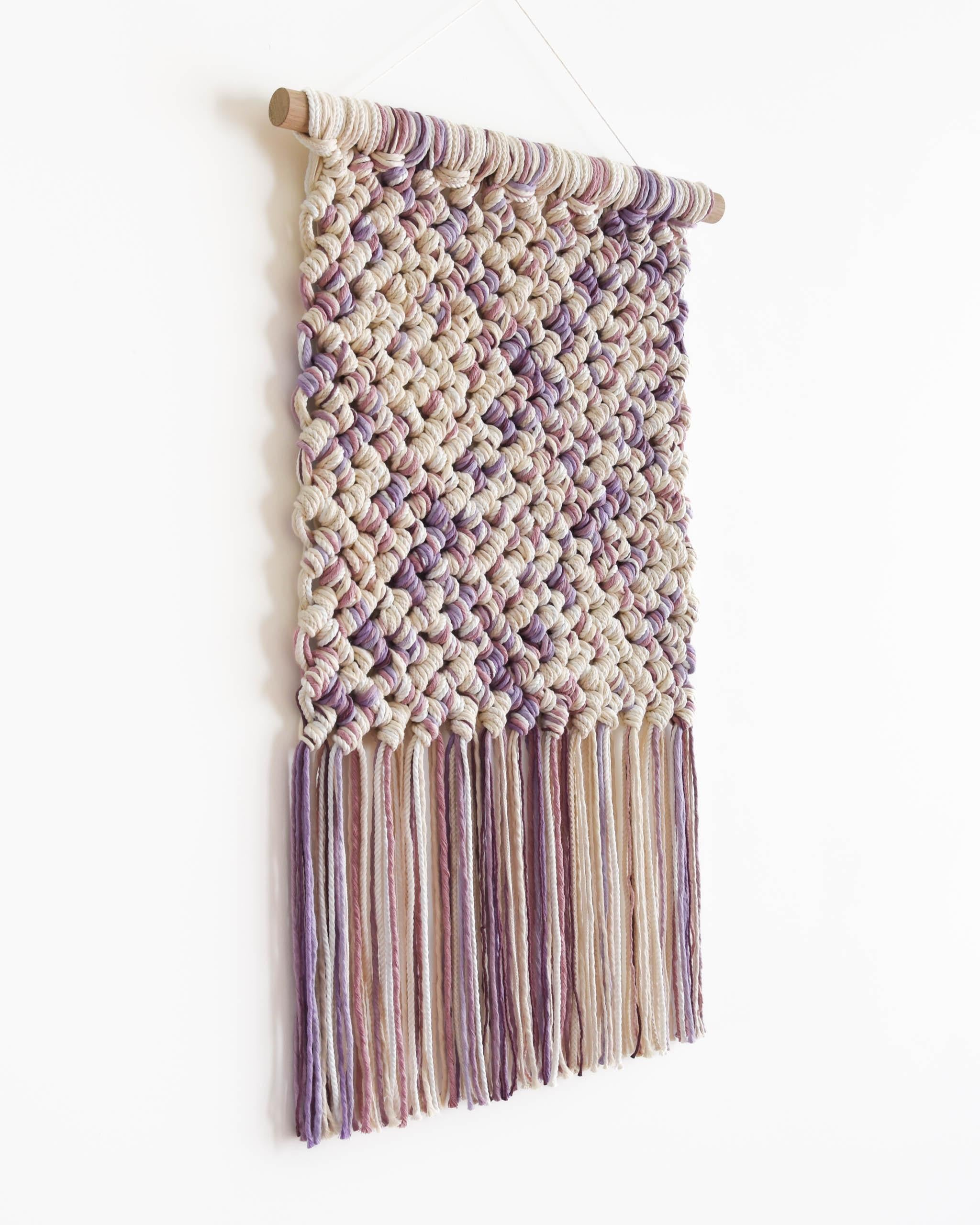 Modern Macrame Wall Hanging, Fiber Art Tapestry Rope Art, PINGUIA#9  - TAMAR SAMPLONIUS For Sale