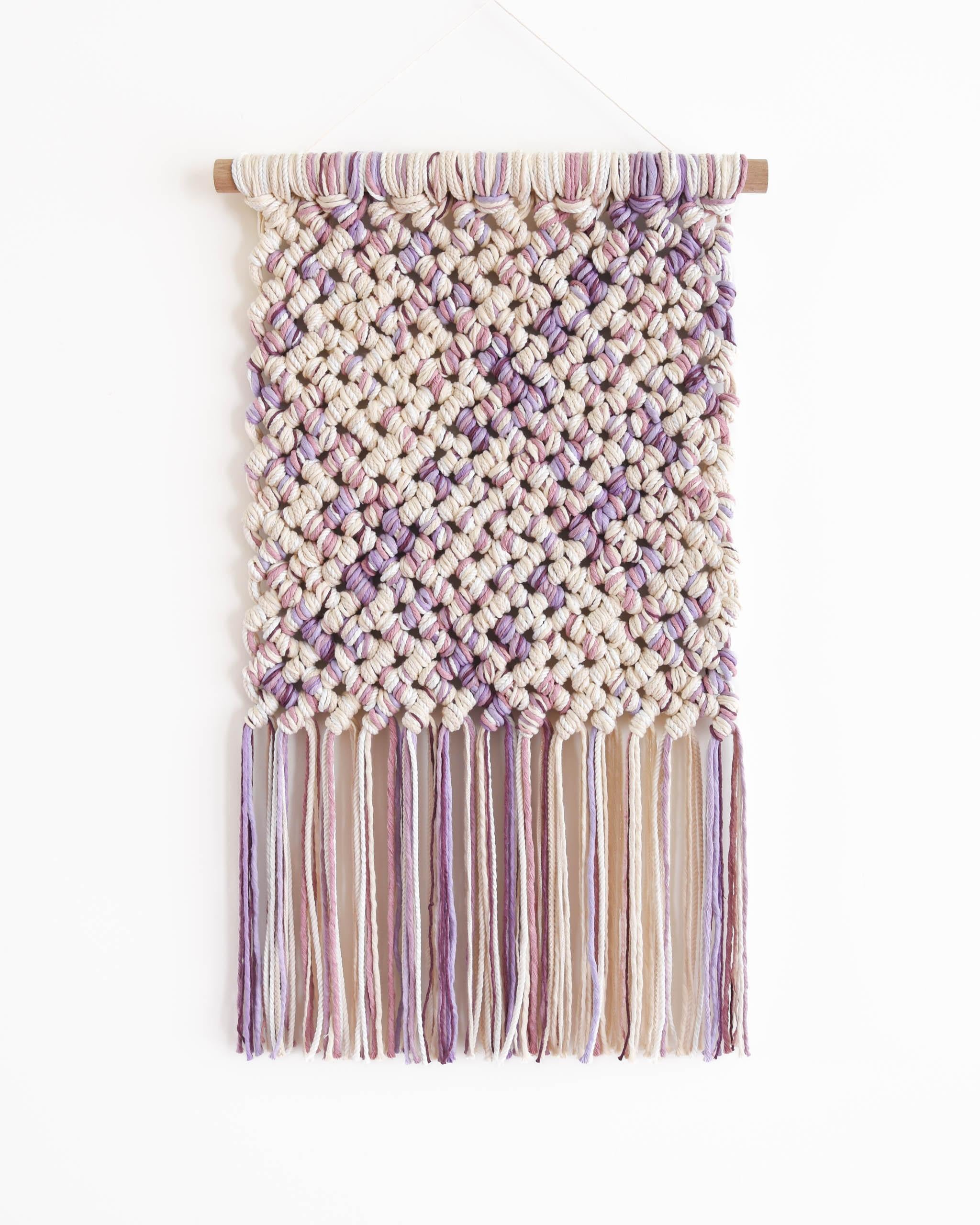 Macrame Wall Hanging, Fiber Art Tapestry Rope Art, PINGUIA#9  - TAMAR SAMPLONIUS For Sale