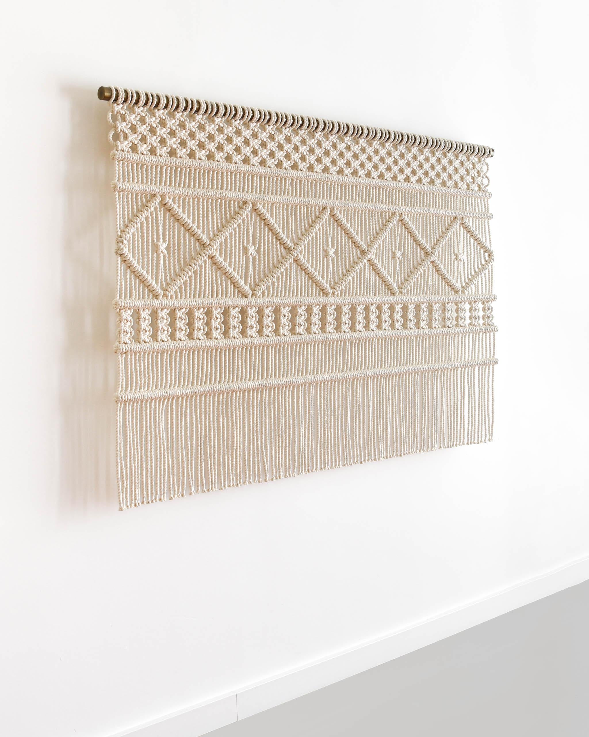 Questa applique in macrame, 