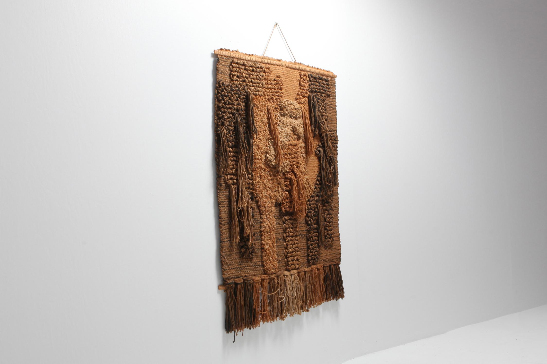 European Macrame Wall tapestry Belgium 1970s by Tapta