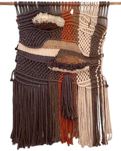 Macramé wall tapestry, Spain, circa 1970
