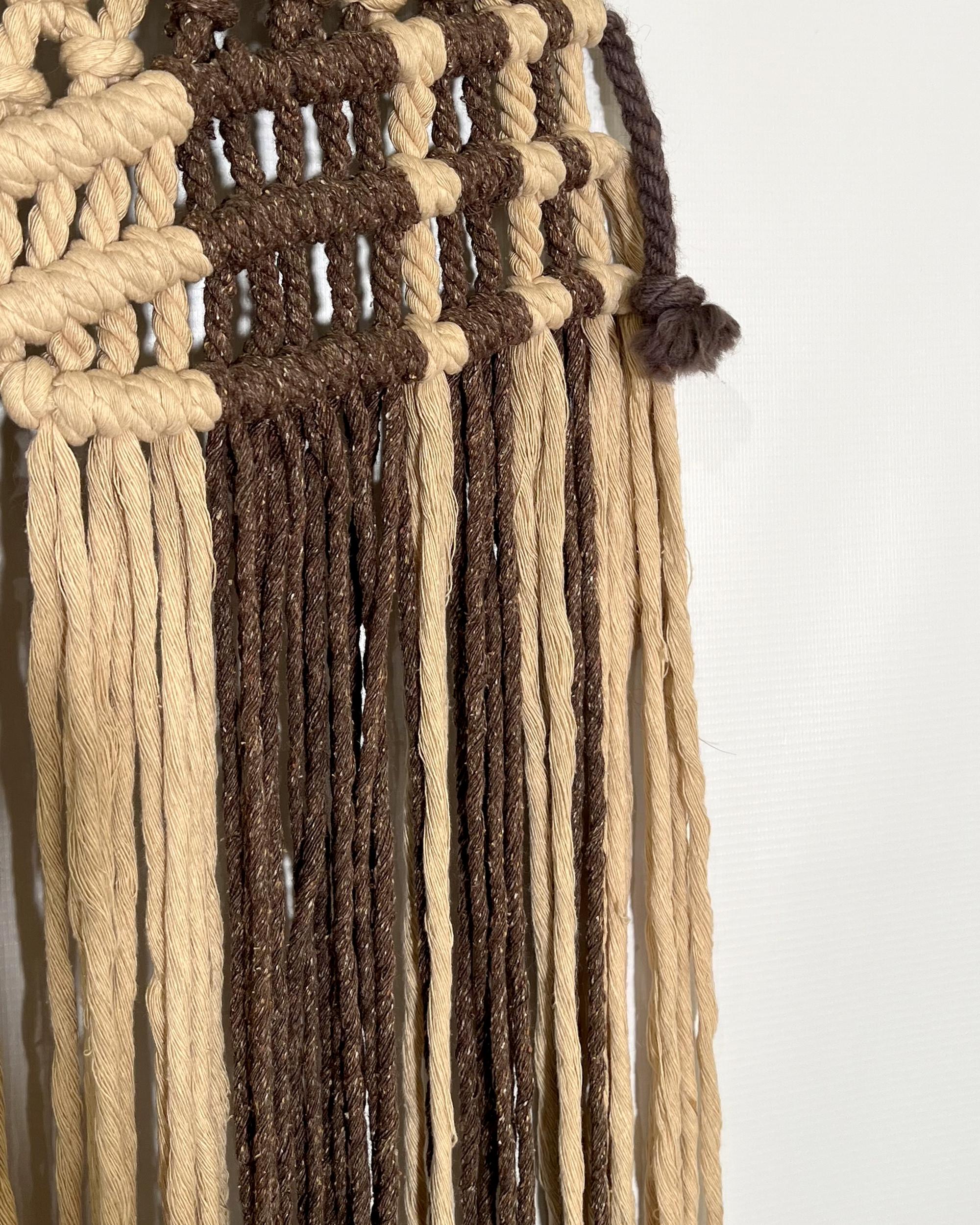 Late 20th Century Macramé wall tapestry, Spain, circa 1970 For Sale