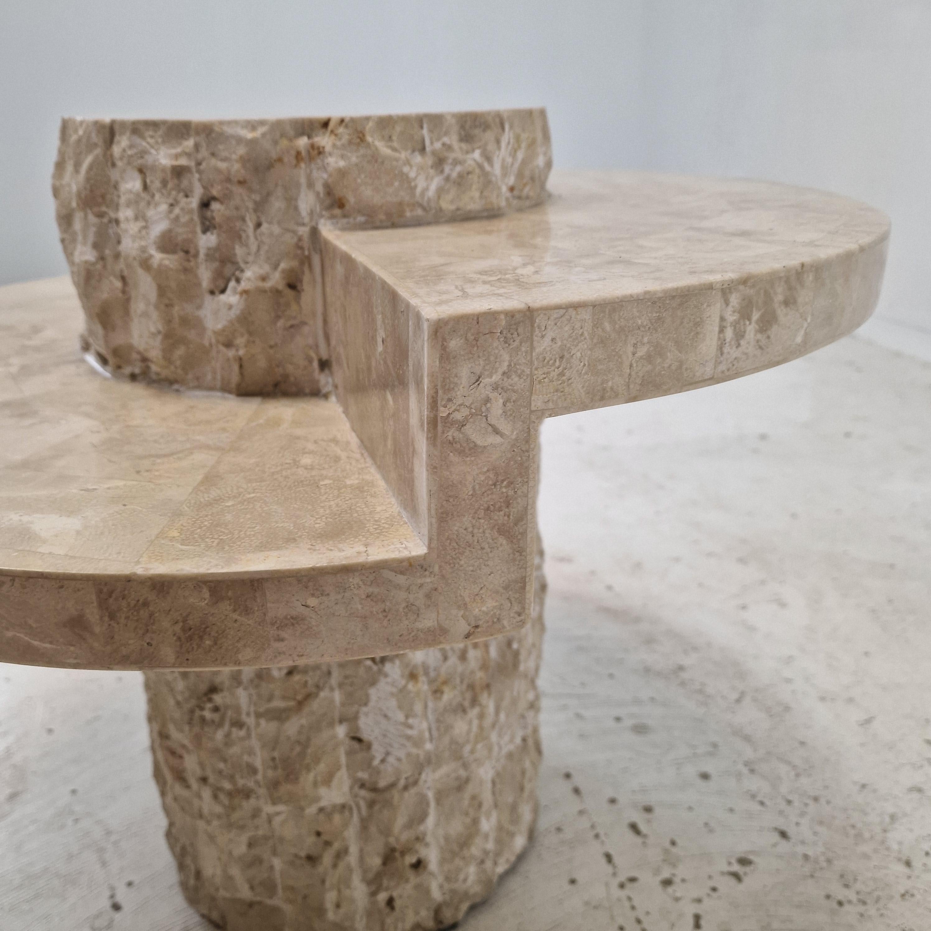 Mactan or Fossil Stone Coffee Table by Magnussen Ponte, 1980s For Sale 3