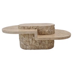 Mactan or Fossil Stone Coffee Table by Magnussen Ponte, 1980s