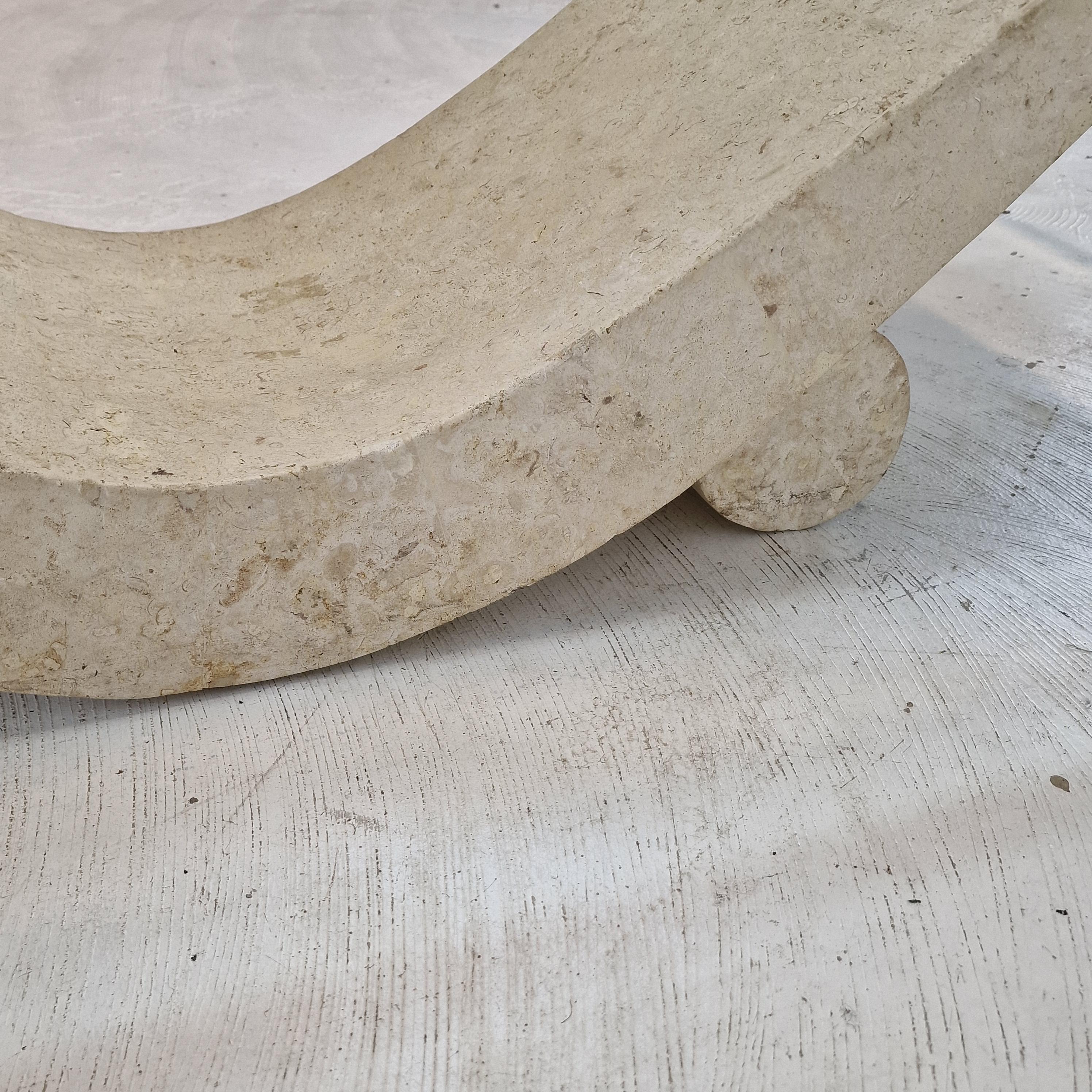 Mactan Stone Coffee or Fossil Stone Table, 1990s 3
