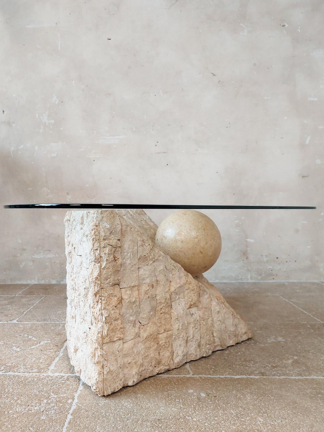 Mactan Stone Coffee Table by Magnussen Ponte, 1980s 5