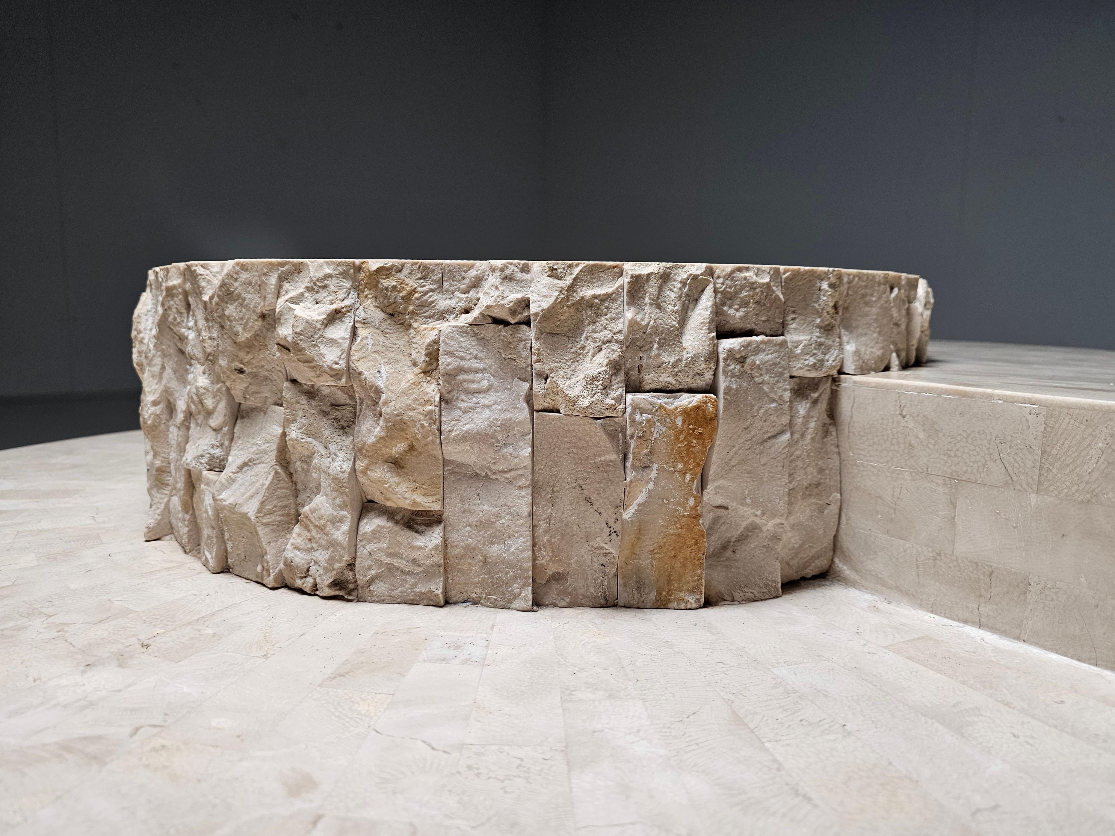 Mactan Stein Couchtisch von Magnussen Ponte, 1980er 1