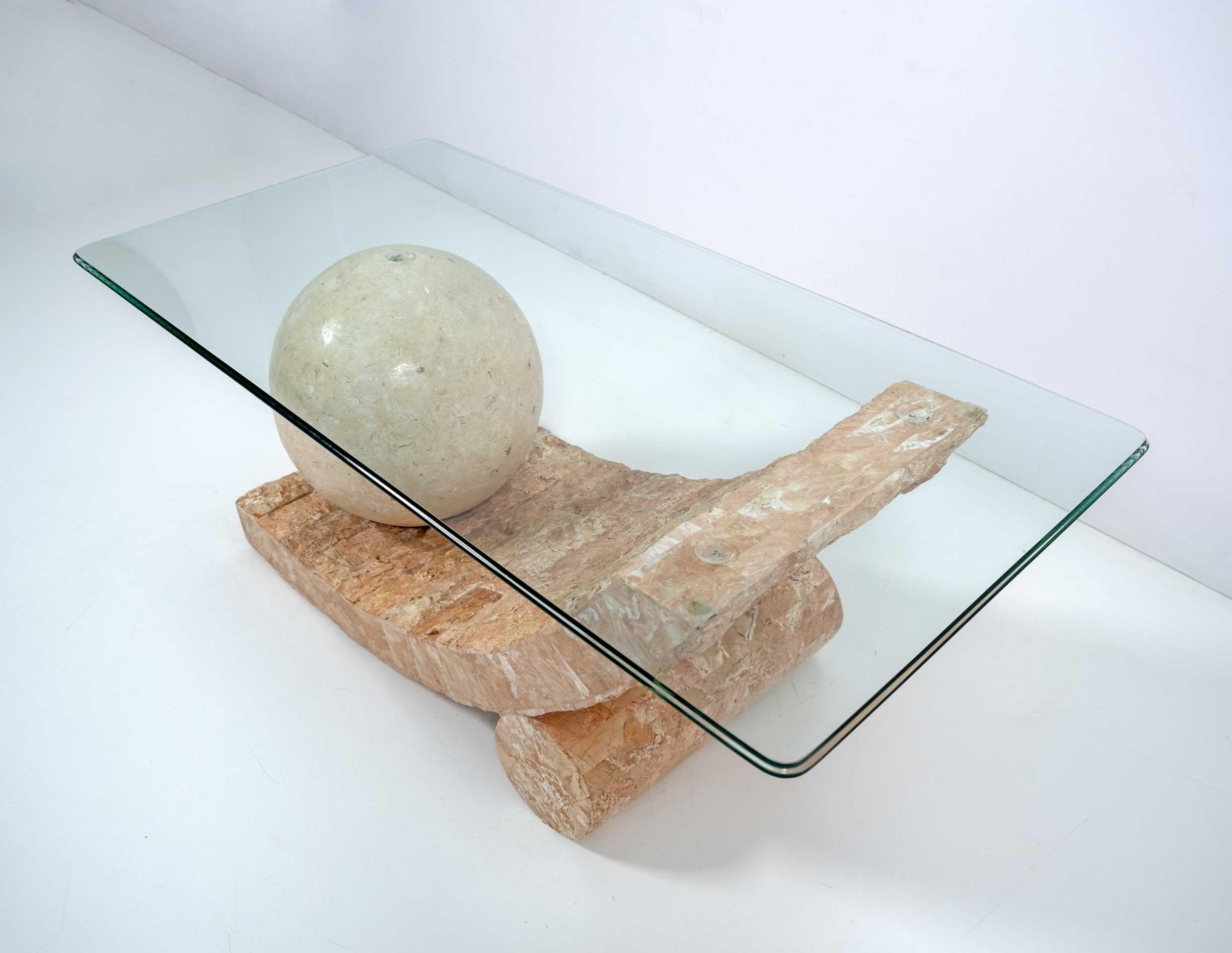 Mactan Stone Coffee Table by Magnussen Ponte, 1980s For Sale 2