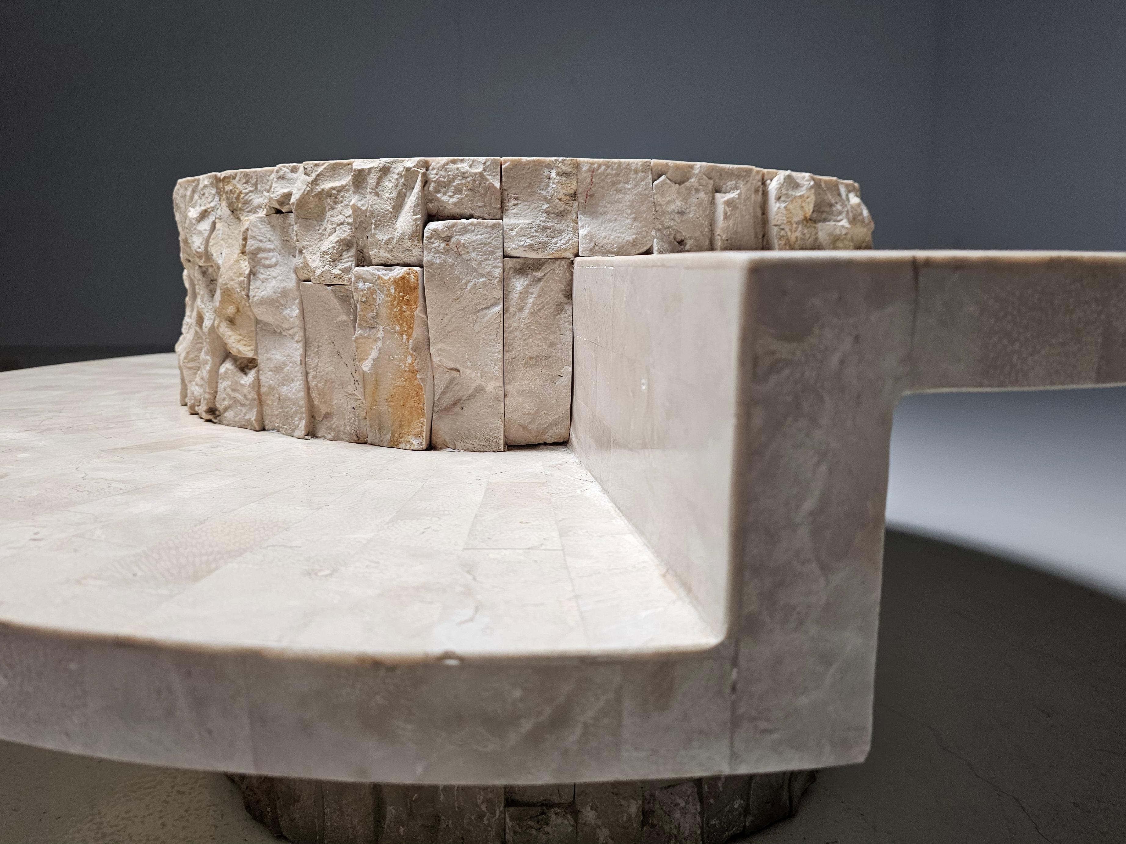 Mactan Stein Couchtisch von Magnussen Ponte, 1980er 2