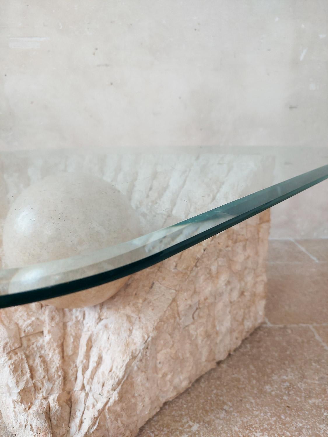 Mactan Stone Coffee Table by Magnussen Ponte, 1980s 3