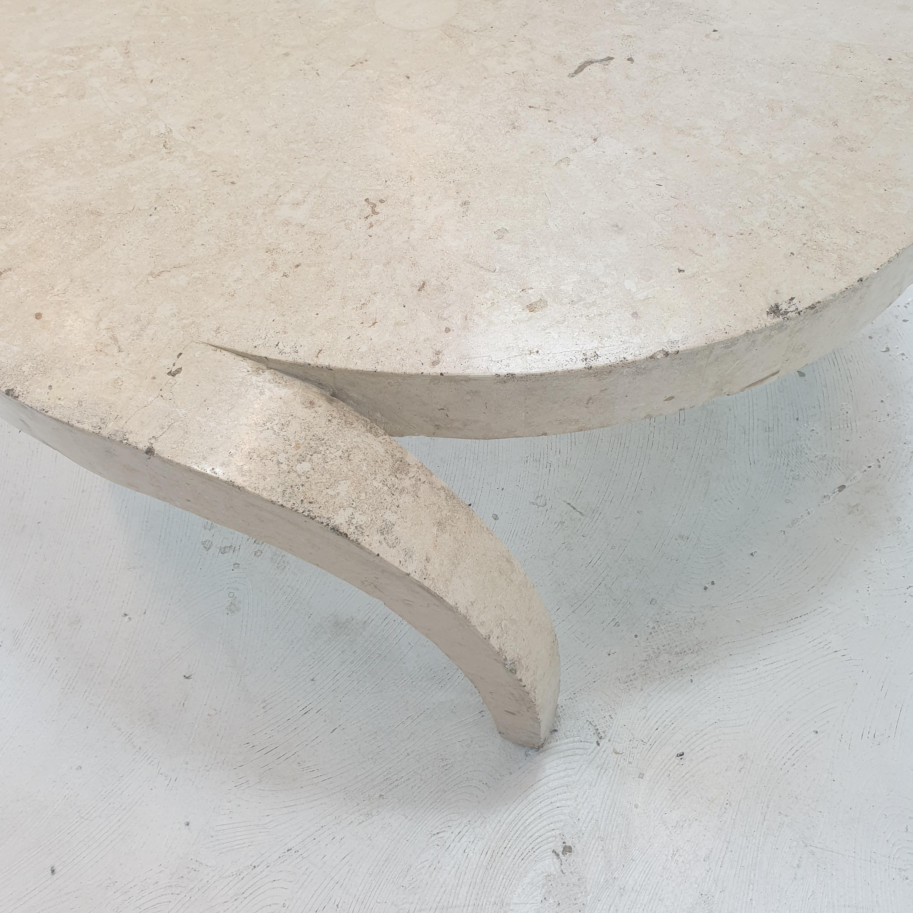 Mactan Stone or Fossil Stone Coffee Table, 1980s For Sale 4
