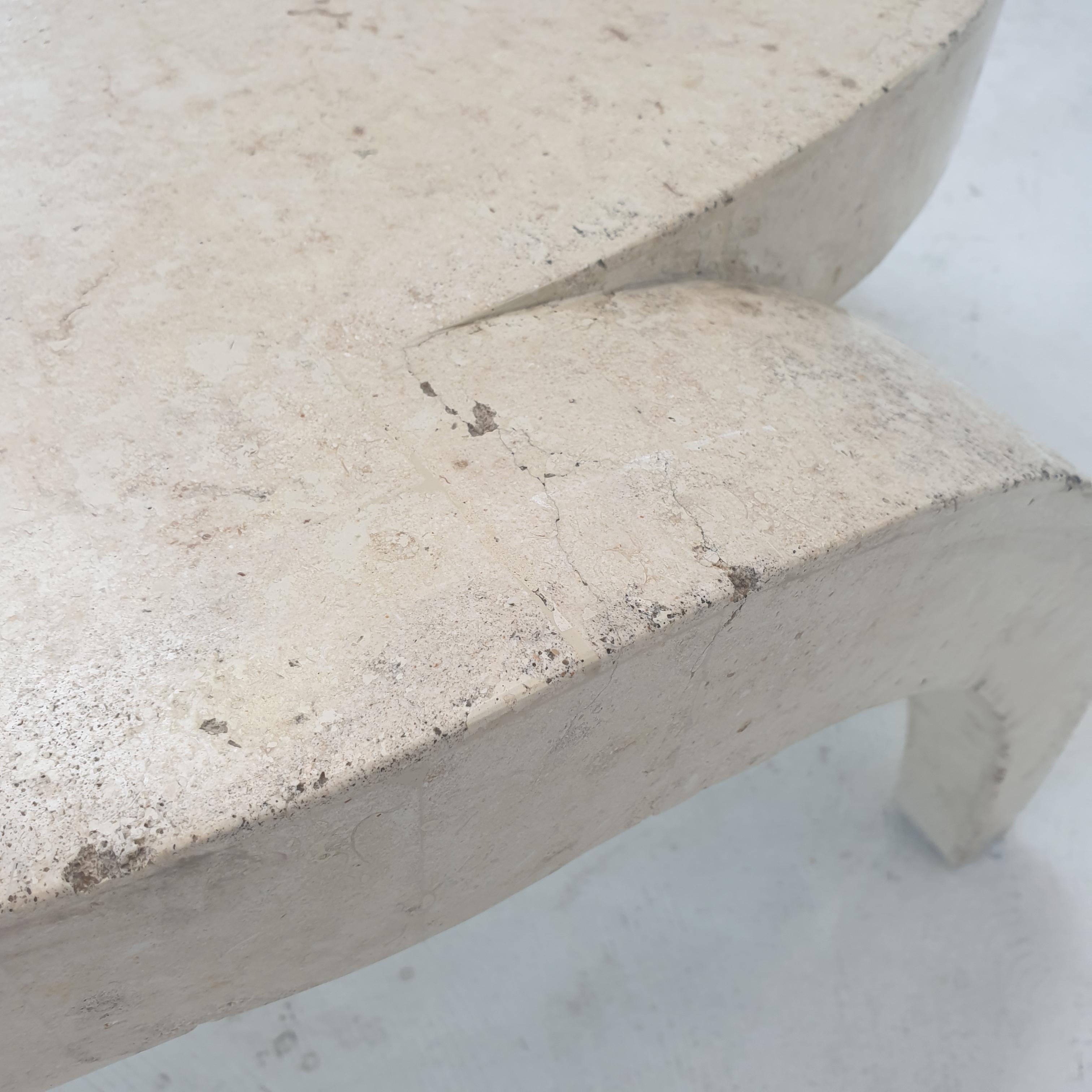 Mactan Stone or Fossil Stone Coffee Table, 1980s For Sale 9