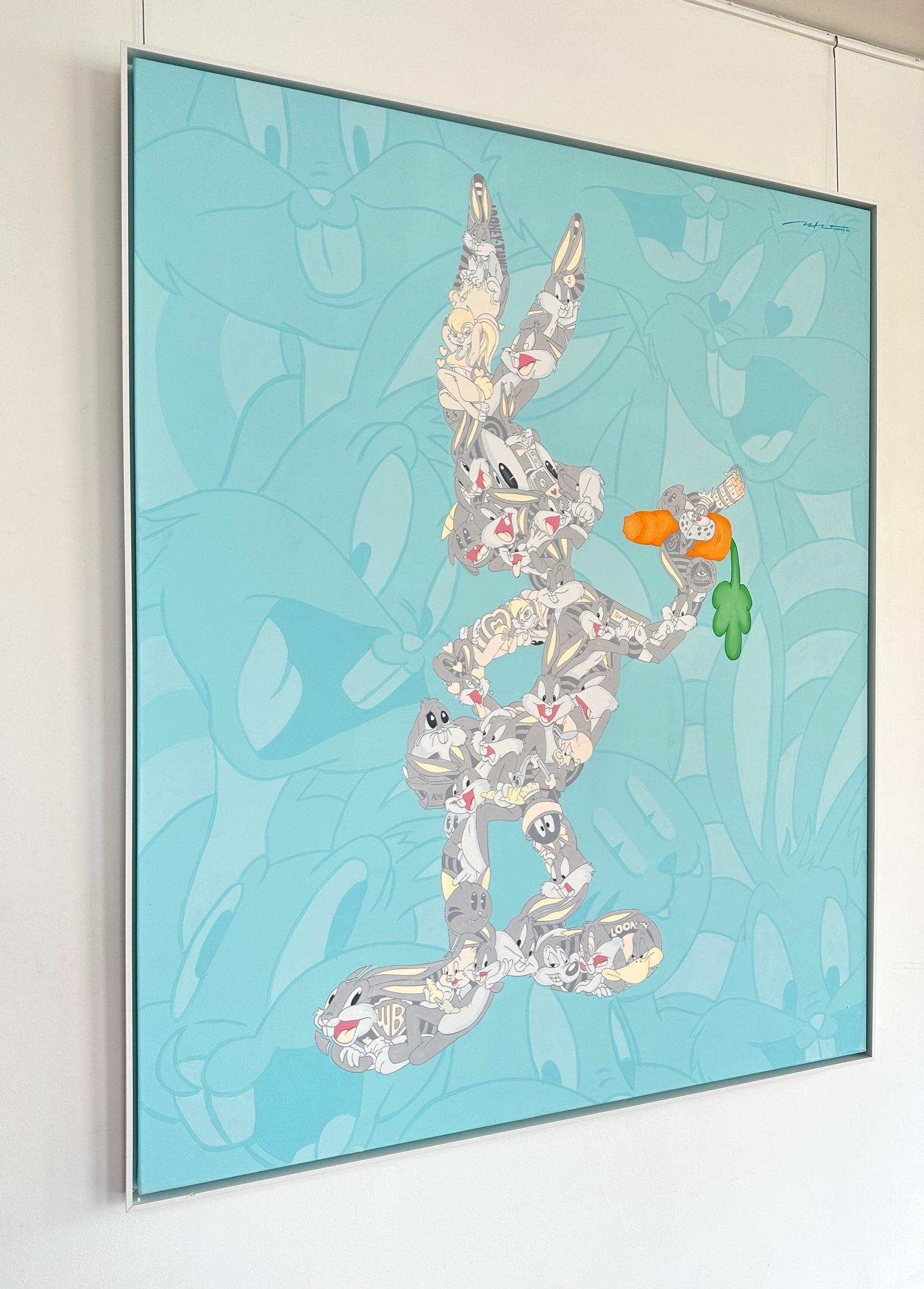 Doodle Bugs Bunny - Contemporary Painting by Mactivo