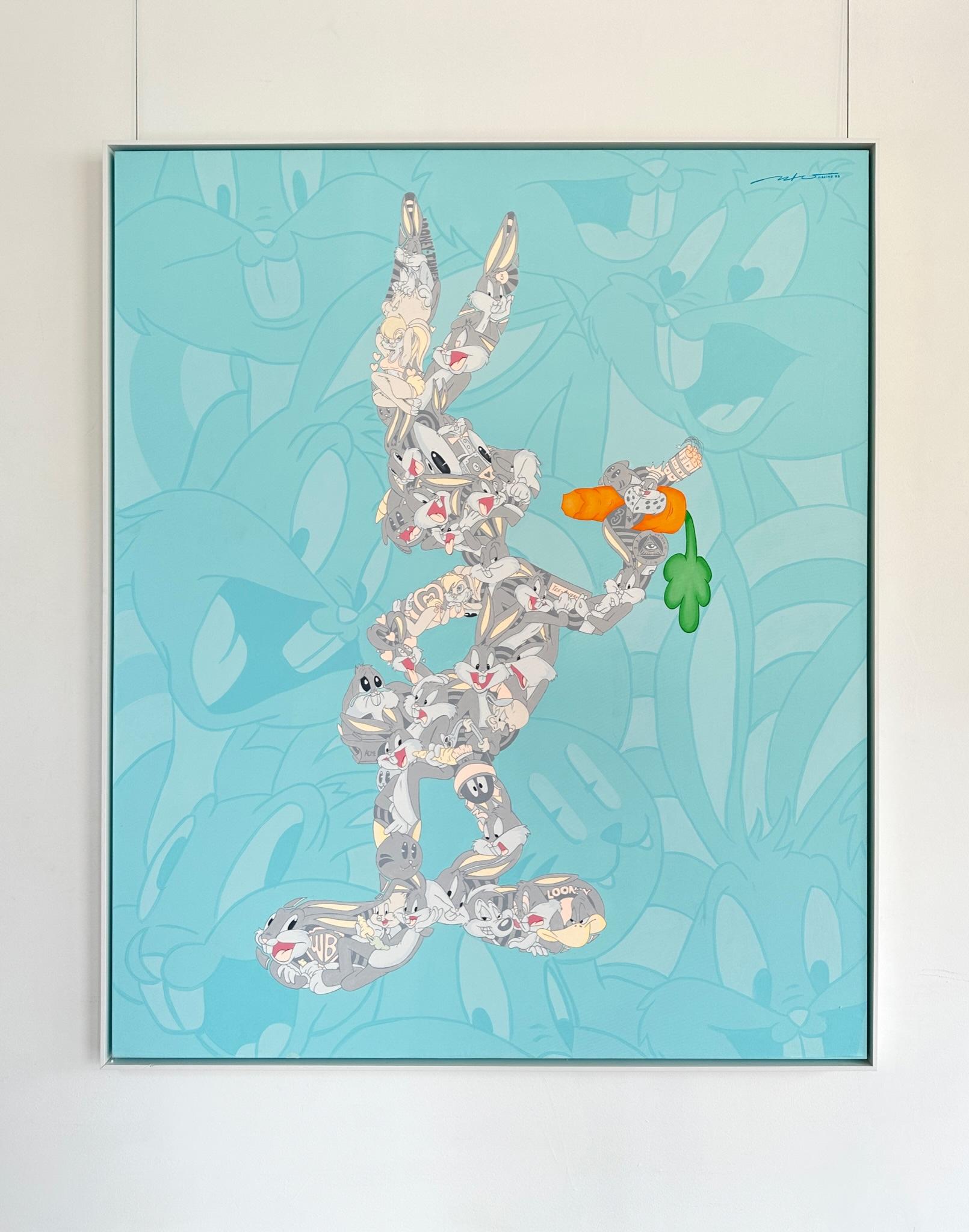 Doodle Bugs Bunny - Painting by Mactivo