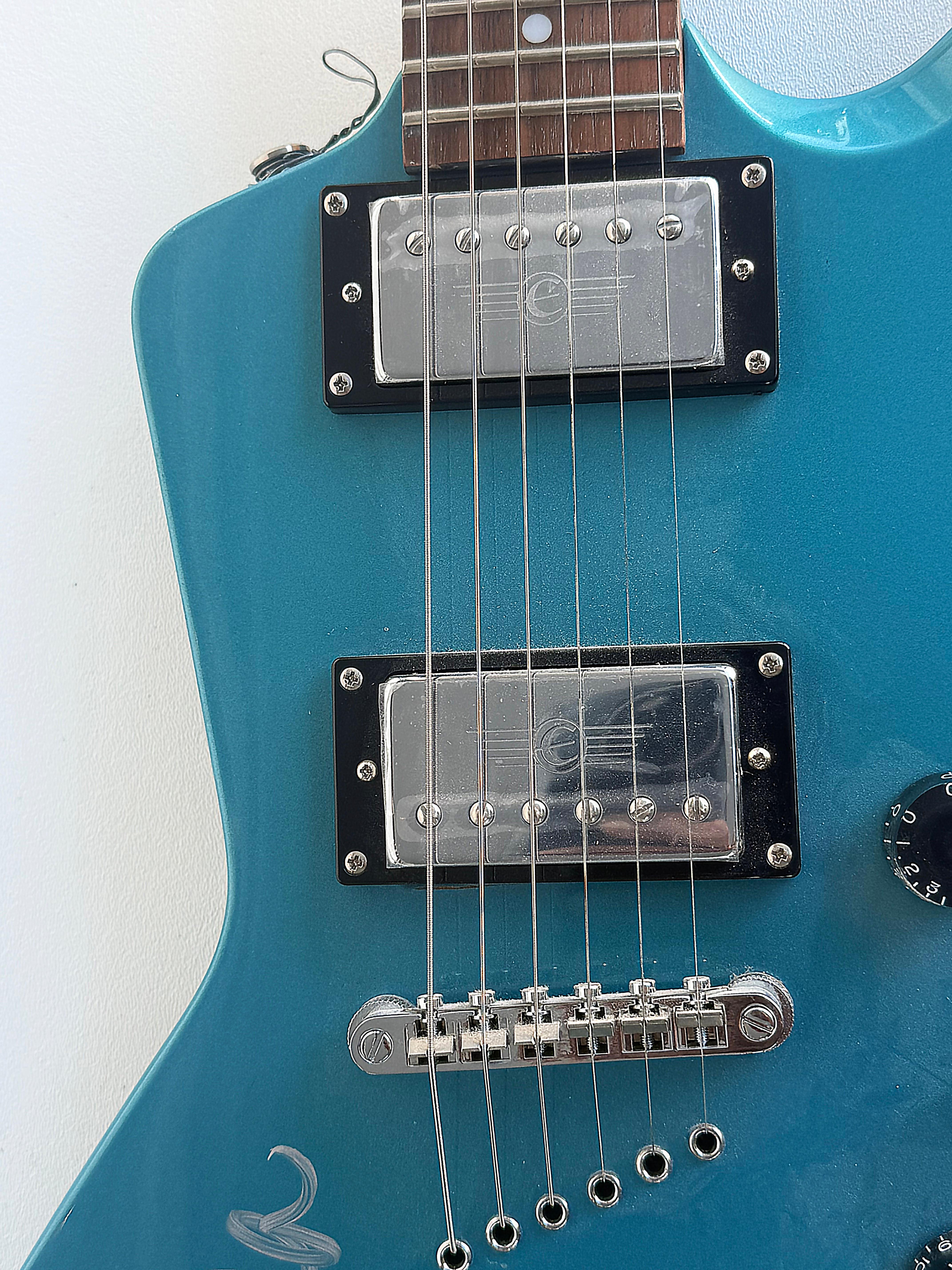 Américain Macy Gray, Dave La Chappelle Guitare électrique Epiphone dédicacée en vente