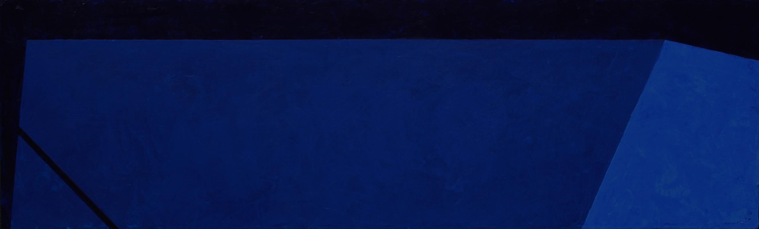 Macyn Bolt, Dark Pool I, acrylic on canvas, Minimalist, 18 x 60, 2018 For Sale 1