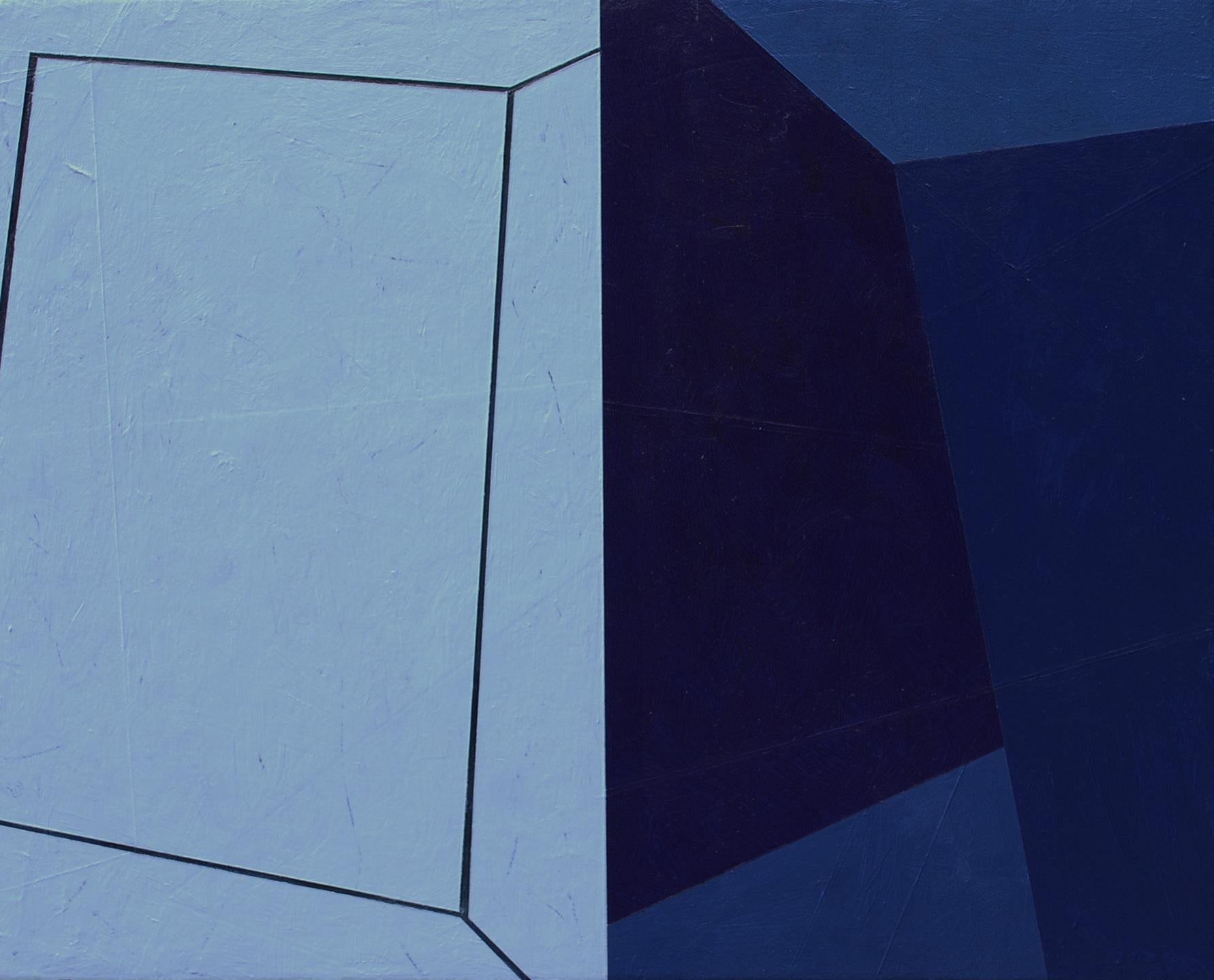 Macyn Bolt, Piscina oscura III, acrílico sobre lienzo, Minimalista, 18 x 60, 2018 en venta 2
