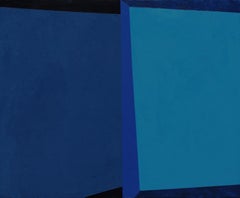 Macyn Bolt, O to C II, 2018, Minimalista, acrilico su tela, 16 x 20 x 2 pollici