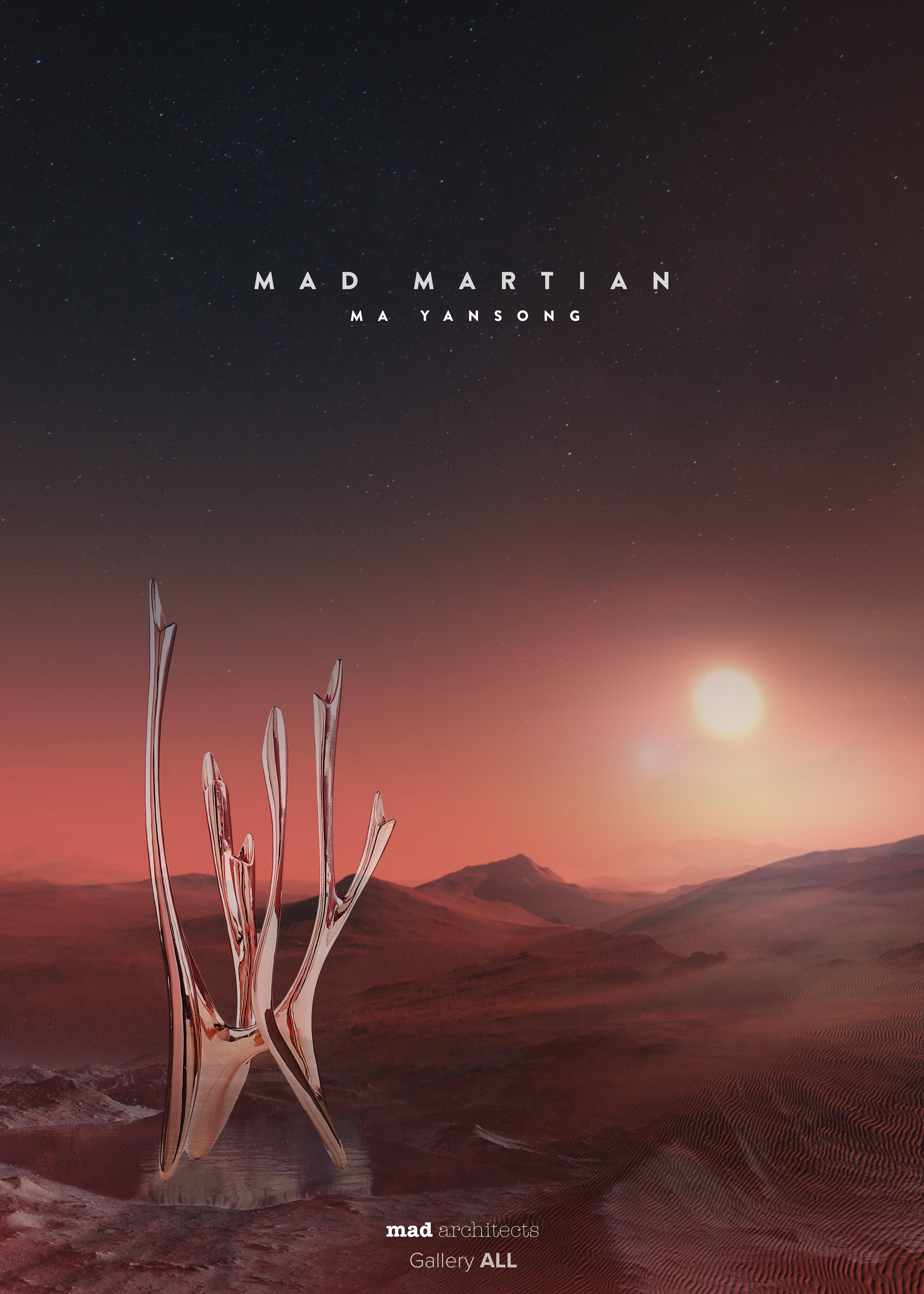 Contemporary MAD Martian Candelabra No.1 Polished Bronze For Sale
