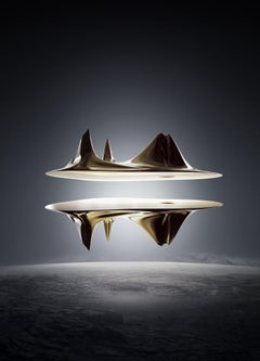 MAD Martian Dining Table Small Gold 12-Seat Customizable MAD Architects