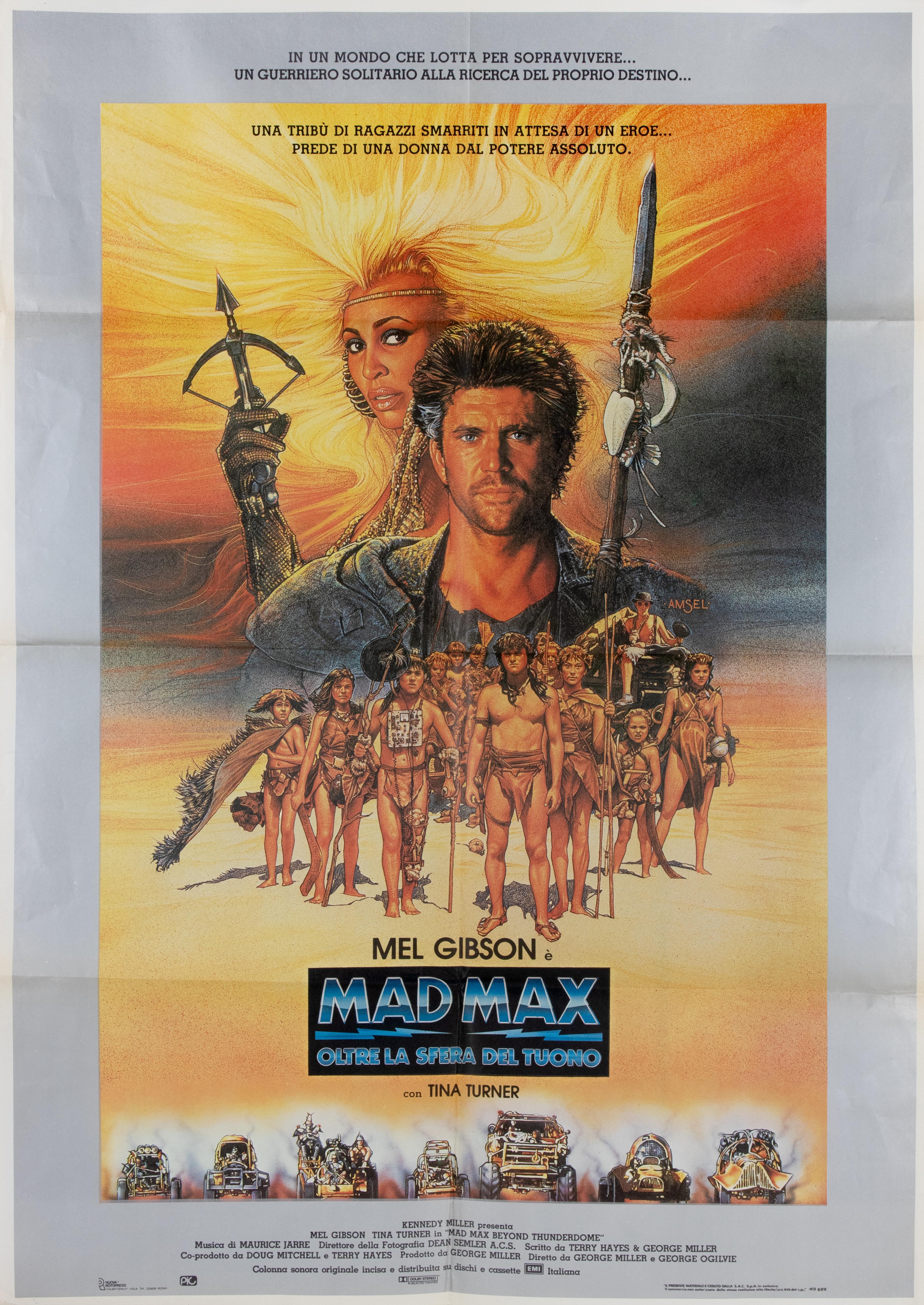 Fin du 20e siècle Mad Max au-delà du tonnerre (1985, Italie) en vente