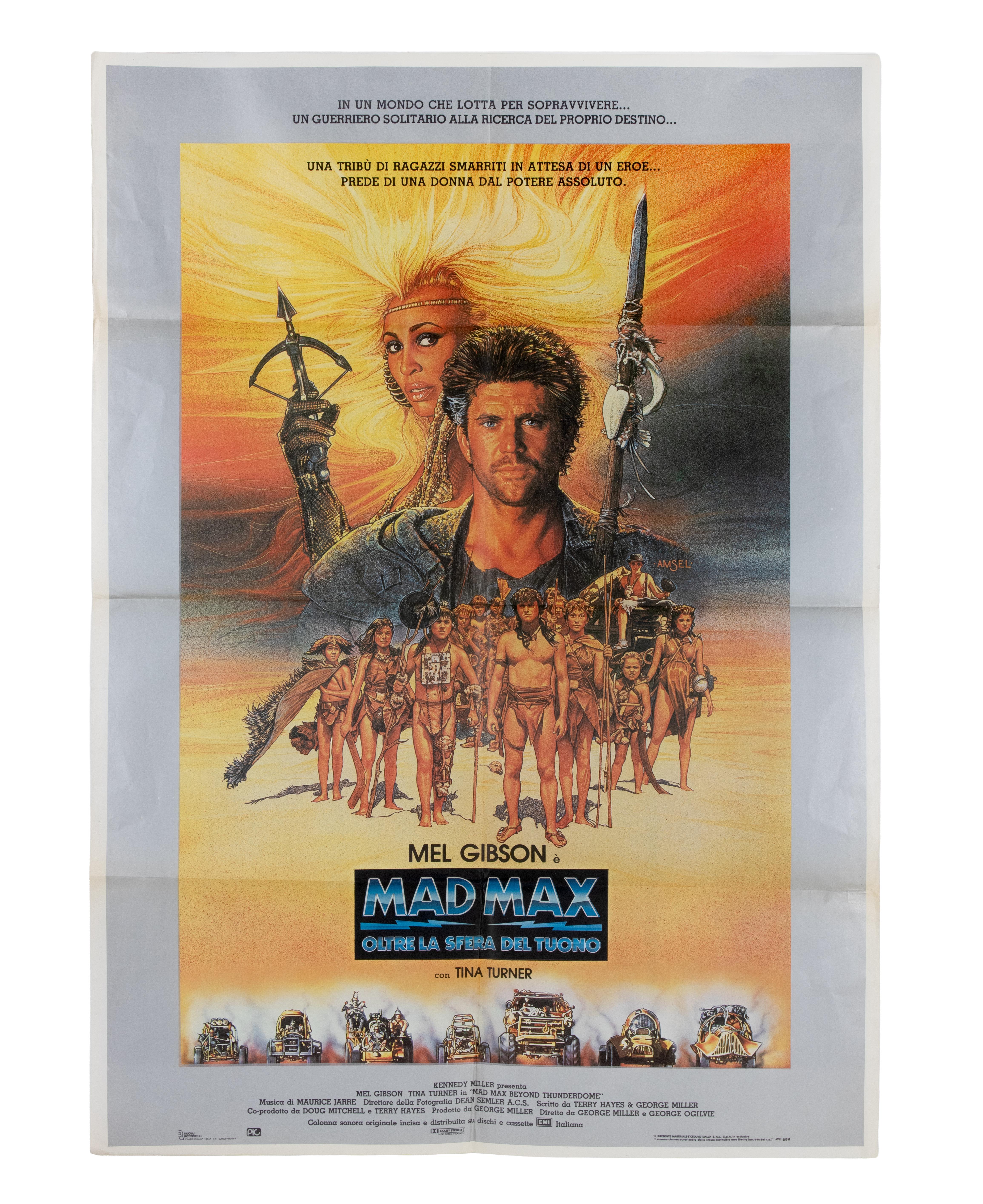Papier Mad Max au-delà du tonnerre (1985, Italie) en vente