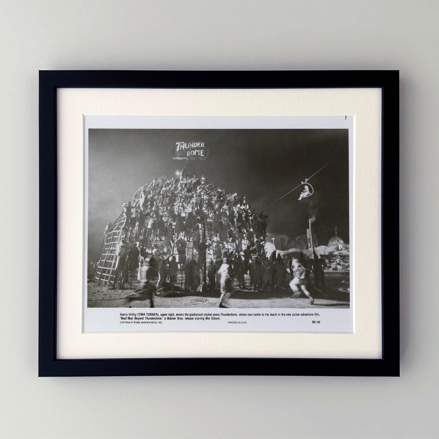 Original 8x10 inches Press Publicity Still for Mad Max Beyond Thunderdome (1985) starring Mel Gibson, Tina Turner and Bruce Spence and directed by George Miller and George Ogilvie.

Publicity (film/production) stills were created to help studios