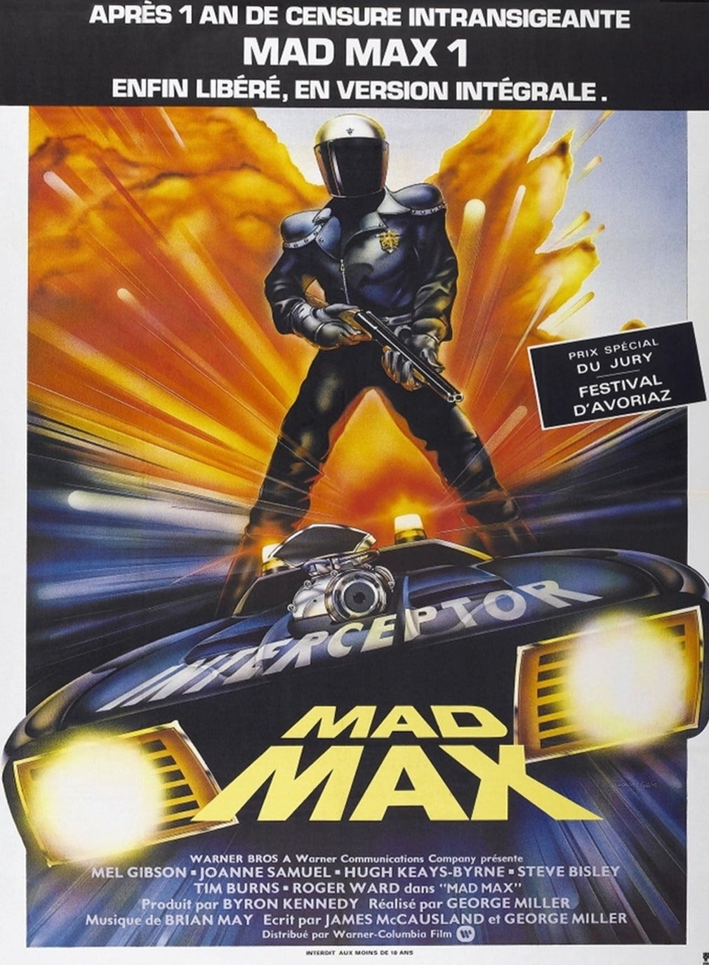 Affiche originale de « Mad Max » (version française) par John Hamagami, 1979 en vente