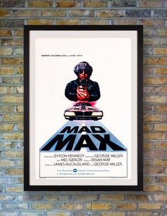 'Mad Max' Original Vintage Movie Poster by Tom Beauvais, Belgian, 1982