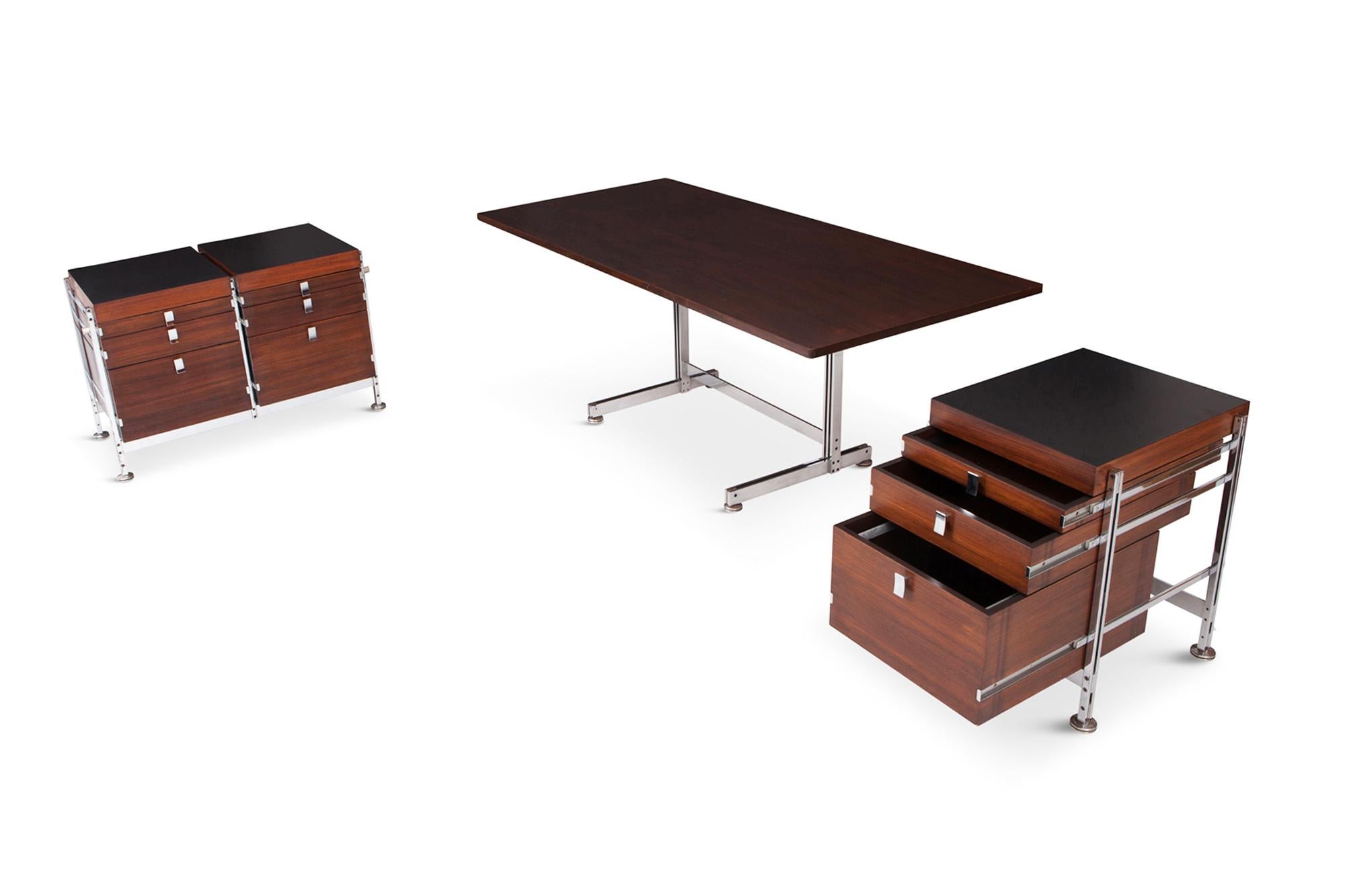 Mid-20th Century Mad Men Era Table Desk by Jules Wabbes