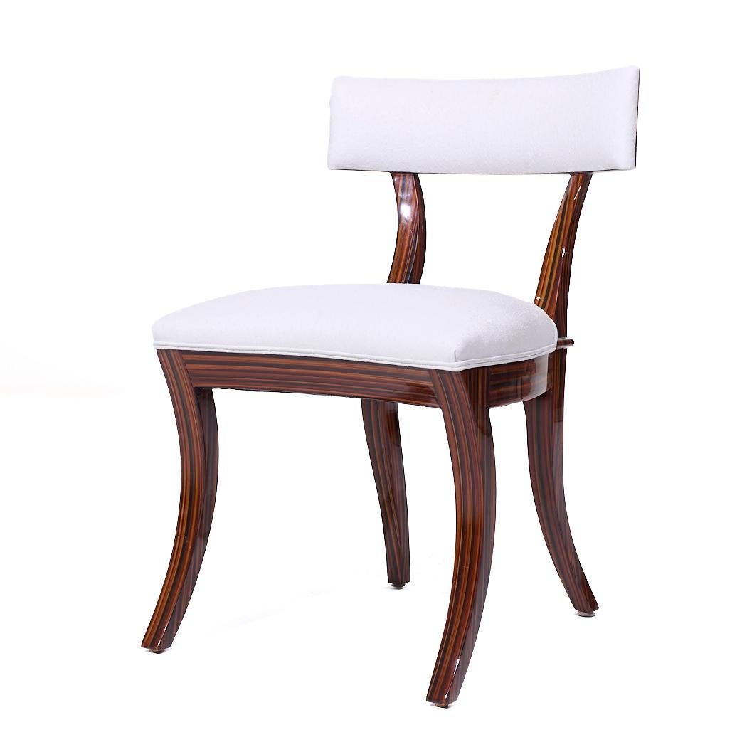 Modern Madagascar Ebony Wood Klismo Chair For Sale
