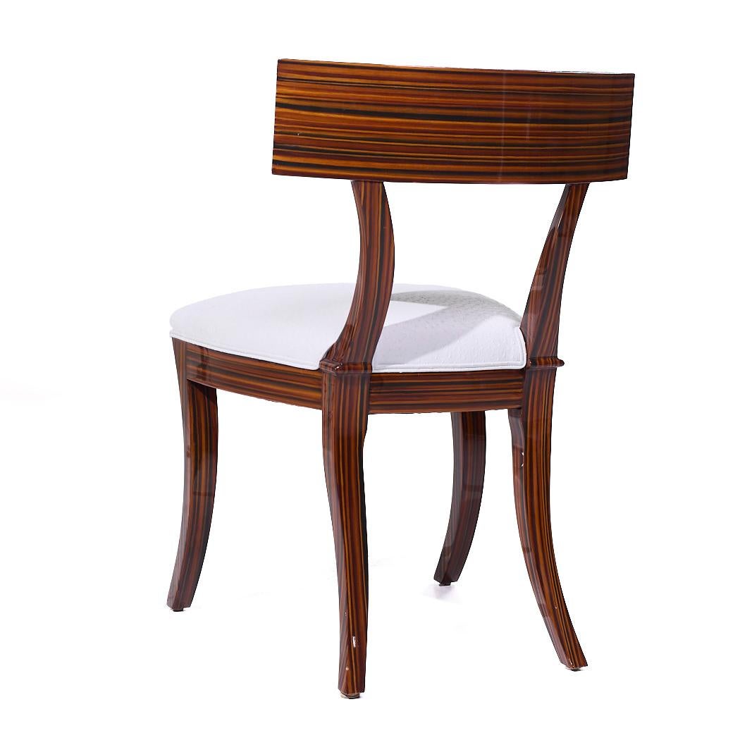 American Madagascar Ebony Wood Klismo Chair For Sale