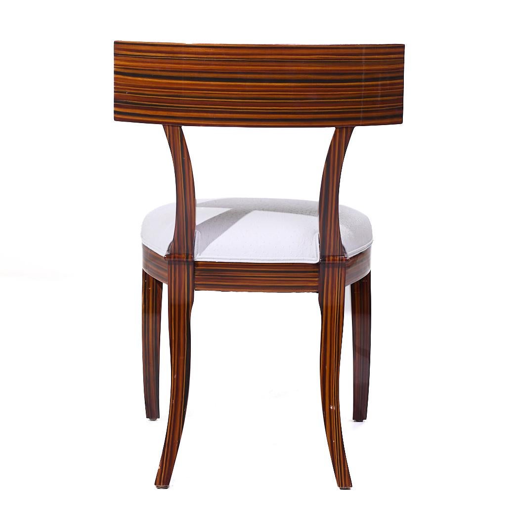 Ebonized Madagascar Ebony Wood Klismo Chair For Sale