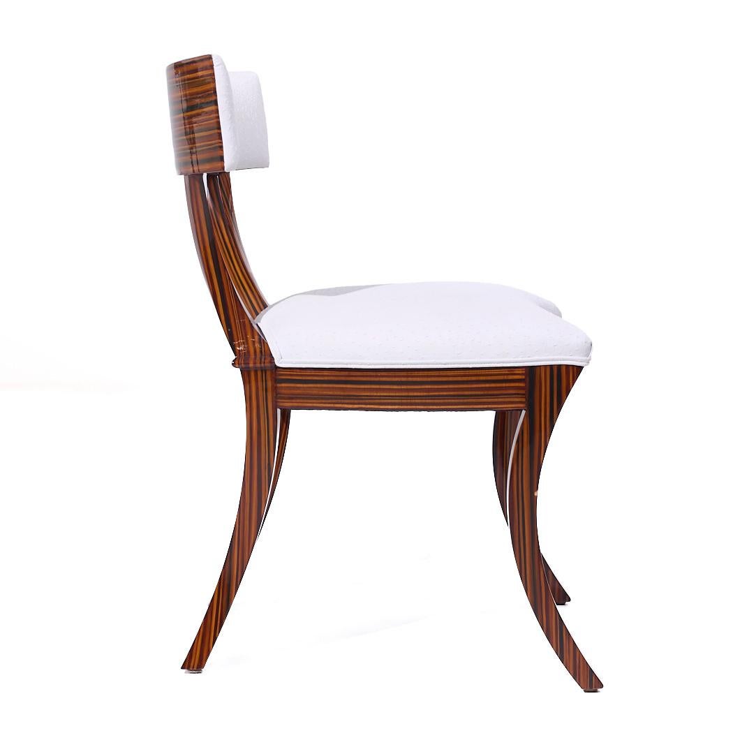 Contemporary Madagascar Ebony Wood Klismo Chair For Sale